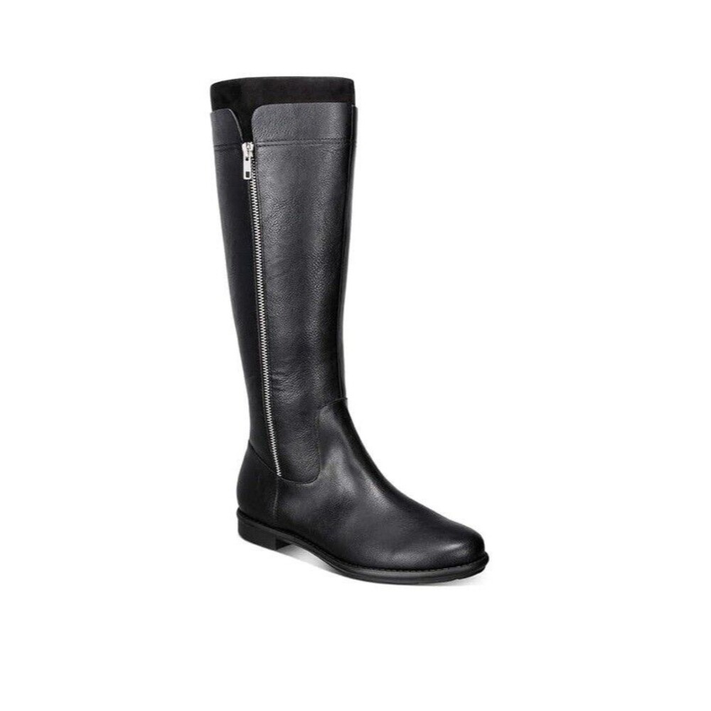 Style & Co. Womens 7.5 M Black Ollie Zip Up Knee High Boots NIB HB3